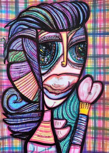 Fantastic Woman 11 van Laurentiu Dimisca, Schilderij te koop op Singulart