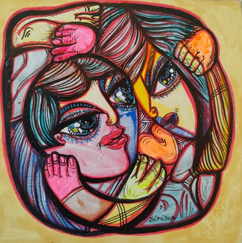 The Kiss That Lingers von Laurentiu Dimisca, Malerei kaufen auf Singulart