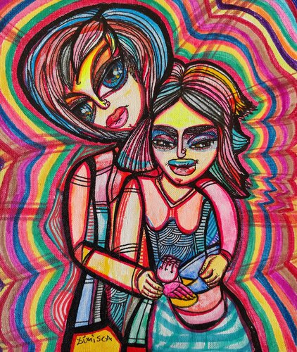 I belong to you ,you belong to me 4 van Laurentiu Dimisca, Schilderij te koop op Singulart