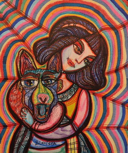 I belong to you ,You belong to me 5 van Laurentiu Dimisca, Schilderij te koop op Singulart