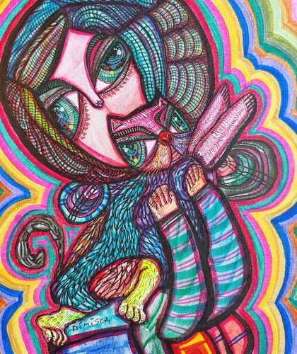 I belong to you ,You belong to me 15 by Laurentiu Dimisca, Painting for Sale on Singulart