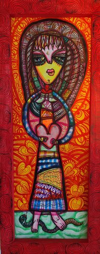 Woman in Love di Laurentiu Dimisca, Pittura in vendita su Singulart