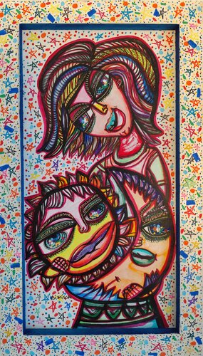 Galaxy is in love par Laurentiu Dimisca, Peinture en vente sur Singulart