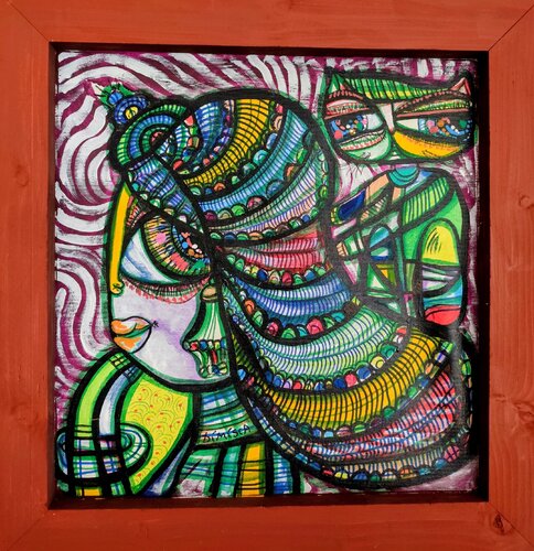 The Indian Woman van Laurentiu Dimisca, Schilderij te koop op Singulart