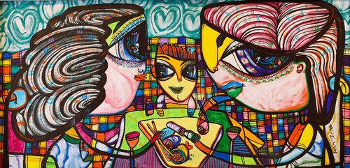 Sushi Family von Laurentiu Dimisca, Malerei kaufen auf Singulart