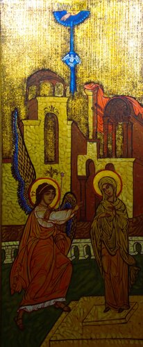 1.Annunciation di Laurentiu Dimisca, Pittura in vendita su Singulart