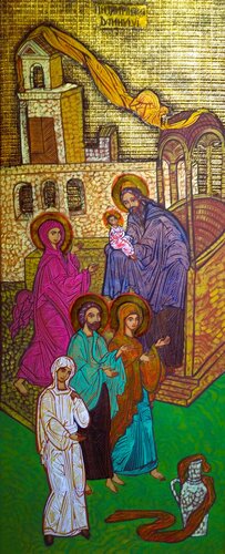 10.The Meeting of the Lord di Laurentiu Dimisca, Pittura in vendita su Singulart