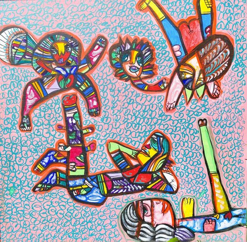 Erotism 5 by Laurentiu Dimisca, Painting for Sale on Singulart