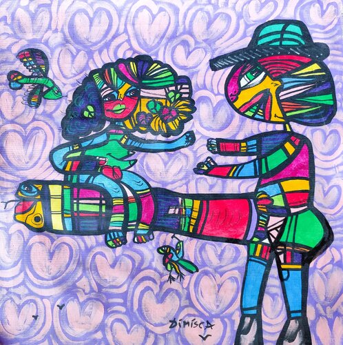 Erotism  6 by Laurentiu Dimisca, Painting for Sale on Singulart