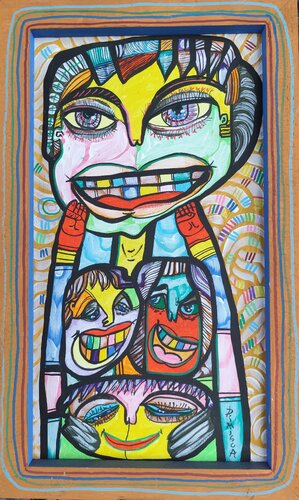 Happiness by Laurentiu Dimisca, Painting for Sale on Singulart