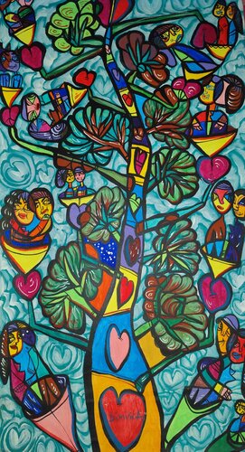 The Tree of Love von Laurentiu Dimisca, Malerei kaufen auf Singulart