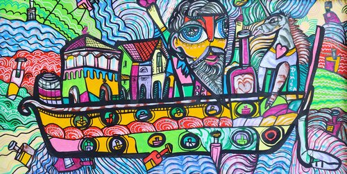 Let's go shopping de Laurentiu Dimisca, Pintura a la venta en Singulart
