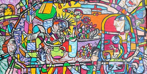 Still life in New York de Laurentiu Dimisca, Pintura a la venta en Singulart