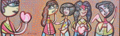 You are my soul mate fascinating paintings by romanian master painter Dimisca by Laurentiu Dimisca, Painting for Sale on Singulart