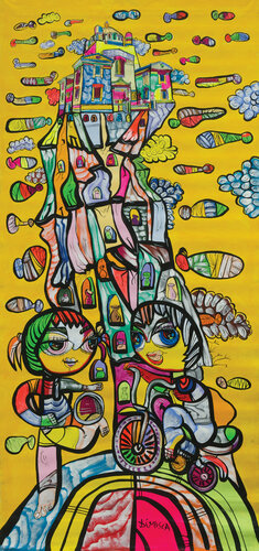 Innocent souls di Laurentiu Dimisca, Pittura in vendita su Singulart