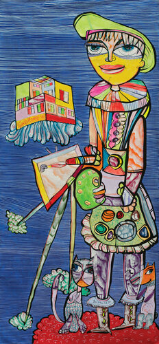 Marcel Iancu vs. Dimișcă by Laurentiu Dimisca, 회화 for Sale on Singulart
