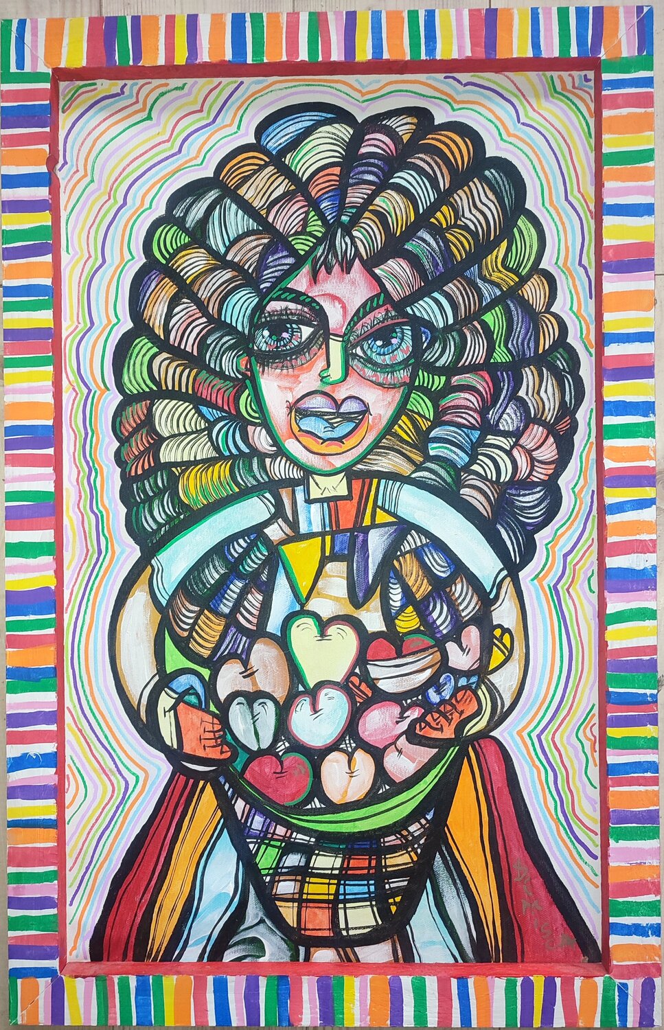 The Collector of Hearts 1 Laurentiu Dimisca Originalgemälde zu verkaufen