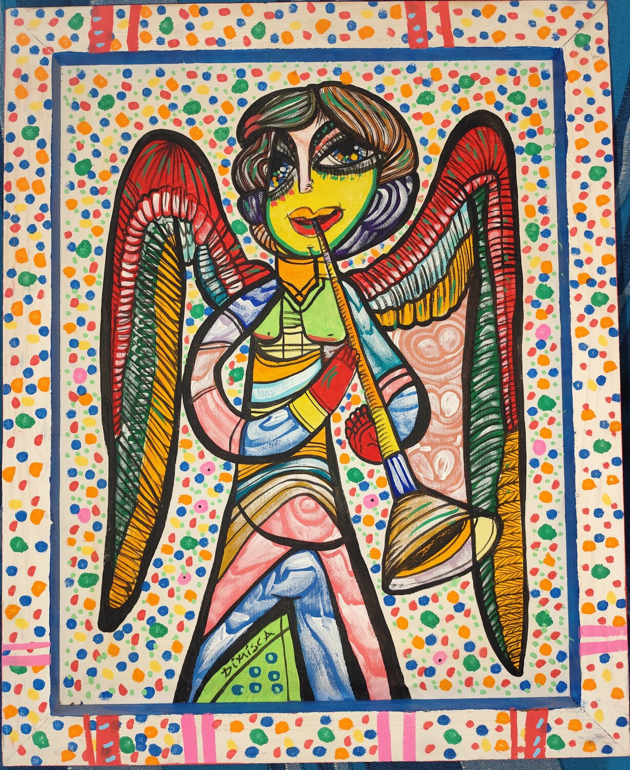The Call of the Angel Laurentiu Dimisca Originalgemälde zu verkaufen