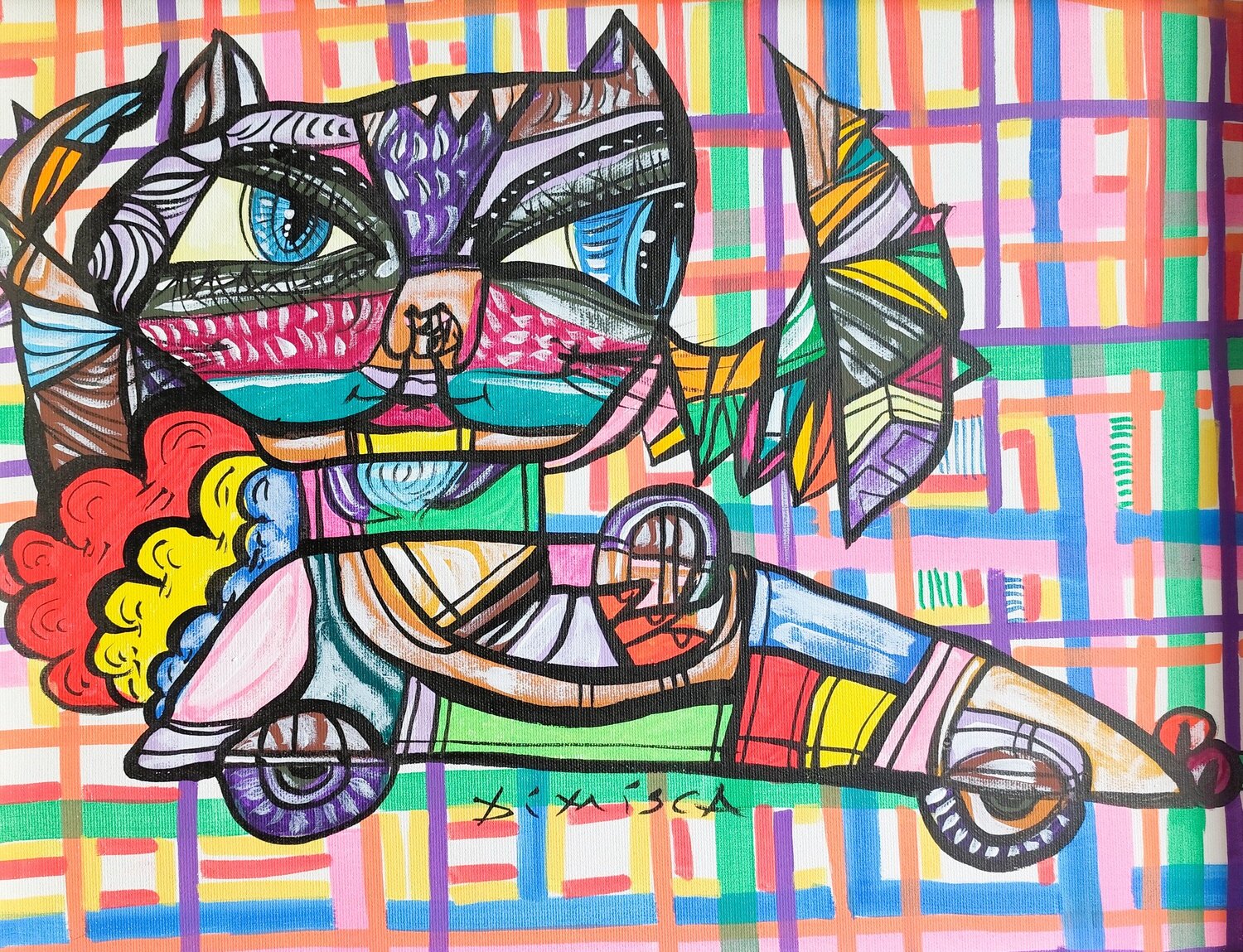 Batman Forever 4 Laurentiu Dimisca Original painting for sale