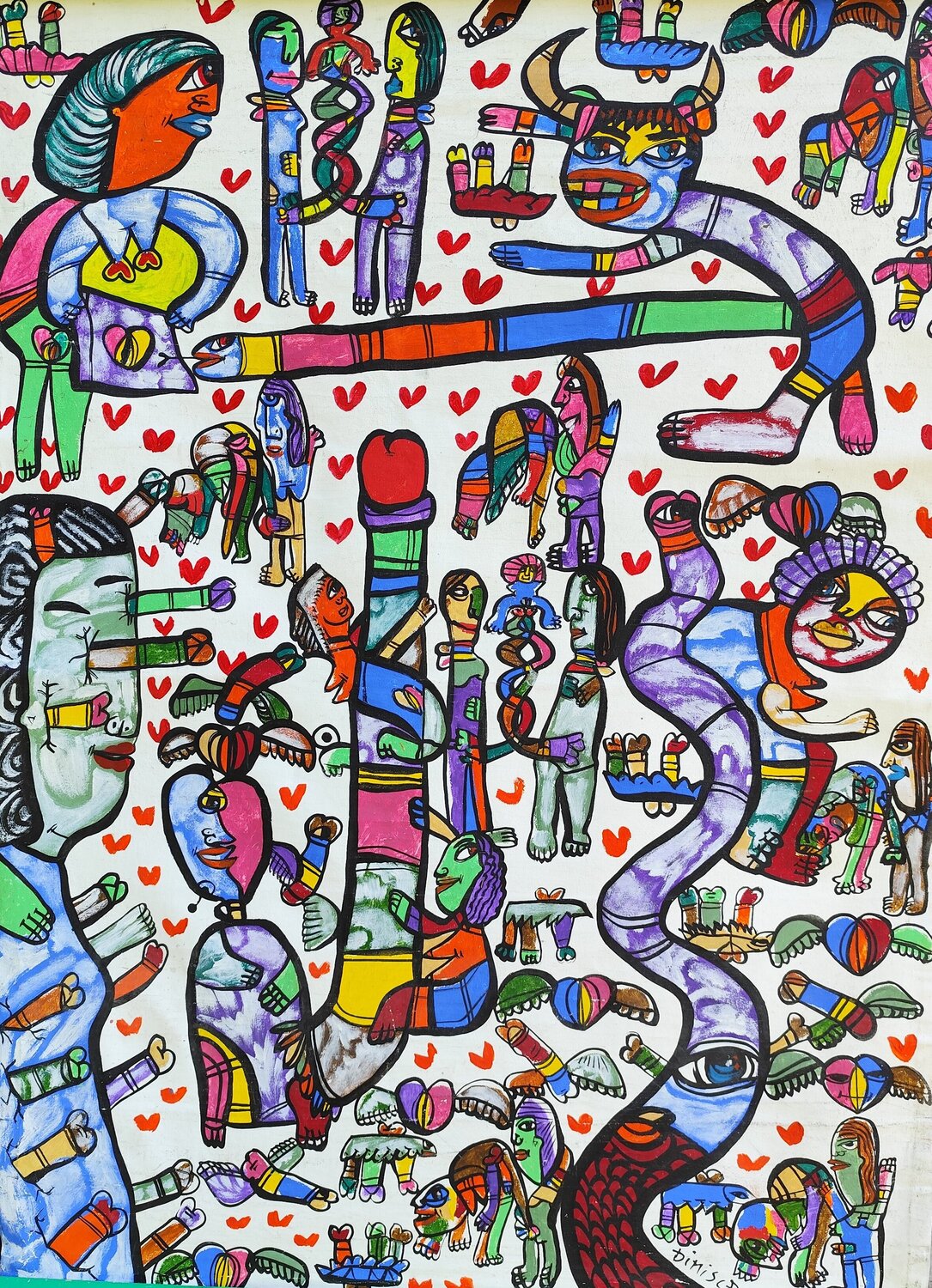 Erotism 11 Laurentiu Dimisca Original painting for sale