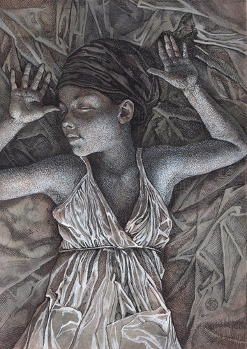 "KINDHEITSTRÄUME 2" by Yaroslav Kurbanov, Drawing for Sale on Singulart