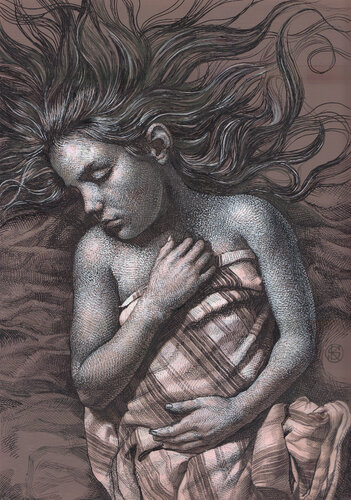 "KINDHEITSTRÄUME 3" by Yaroslav Kurbanov, Drawing for Sale on Singulart