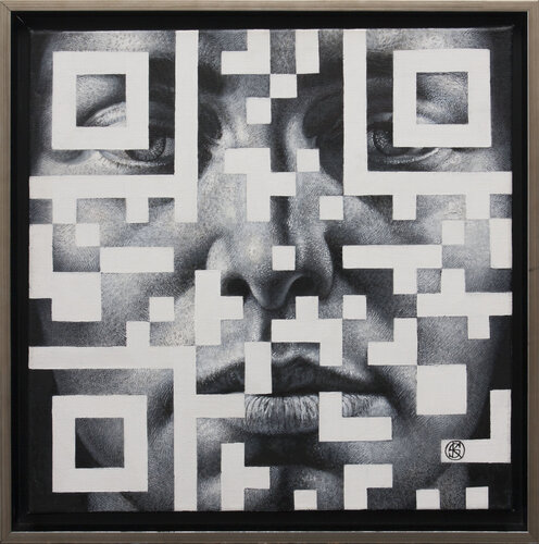 "Q-CODE" di Yaroslav Kurbanov, Pittura in vendita su Singulart