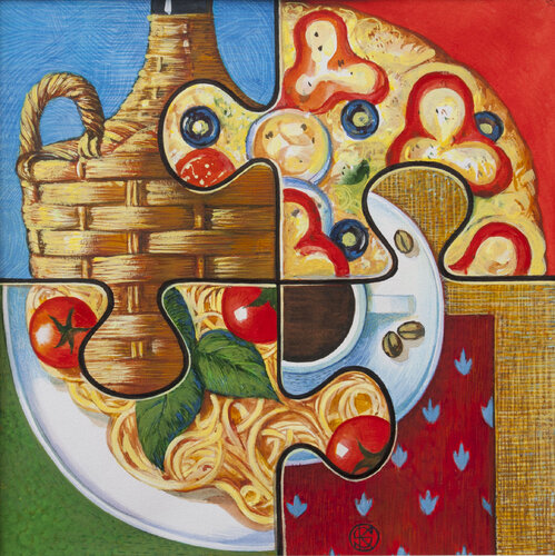 Serie Stereotype. "Neapolitanisches Lied" di Yaroslav Kurbanov, Opera su carta in vendita su Singulart