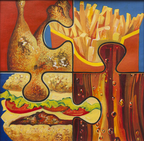 Serie Stereotype. "XXXL" by Yaroslav Kurbanov, 종이 for Sale on Singulart