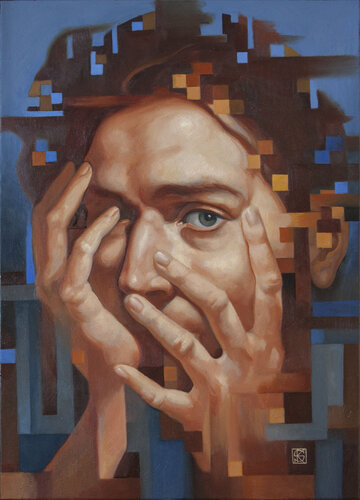 "Virtual Dissolution" by Yaroslav Kurbanov, 油畫 for Sale on Singulart