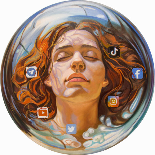 In einer Informationsblase N2 di Yaroslav Kurbanov, Pittura in vendita su Singulart