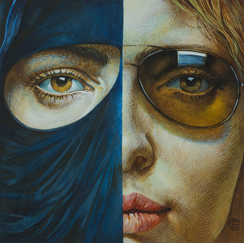 "NORTH and SOUTH. NEW REALITY " Series Connections von Yaroslav Kurbanov, Malerei kaufen auf Singulart