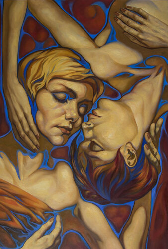 Girlfriends 2 van Yaroslav Kurbanov, Schilderij te koop op Singulart