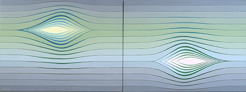 Verbindung / Relationship di Krisztina Dózsa-Farkas, Pittura in vendita su Singulart