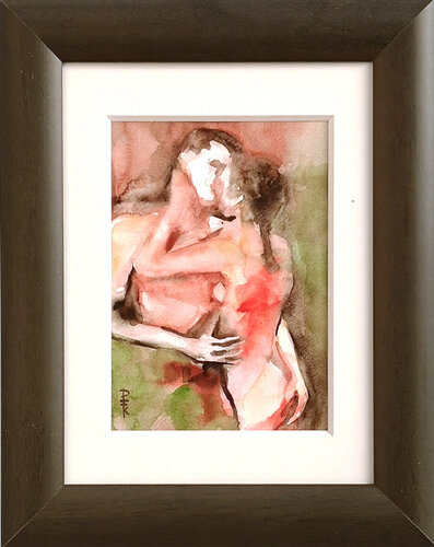 Kuss / Kiss van Krisztina Dózsa-Farkas, Schilderij te koop op Singulart