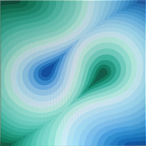 DREHUNGEN 2 / Twirl 2 von Krisztina Dózsa-Farkas, Malerei kaufen auf Singulart