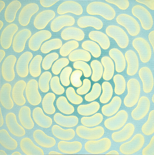 ICH STEHE IM MITTELPUNKT.../  I stand in the middle of the circle van Krisztina Dózsa-Farkas, Schilderij te koop op Singulart