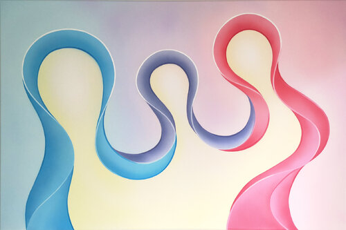 Familie / Family van Krisztina Dózsa-Farkas, Schilderij te koop op Singulart