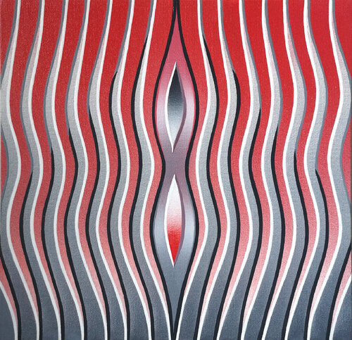 ANZIEHUNG VON GEGENSÄTZEN / Attraction of opposites by Krisztina Dózsa-Farkas, 회화 for Sale on Singulart