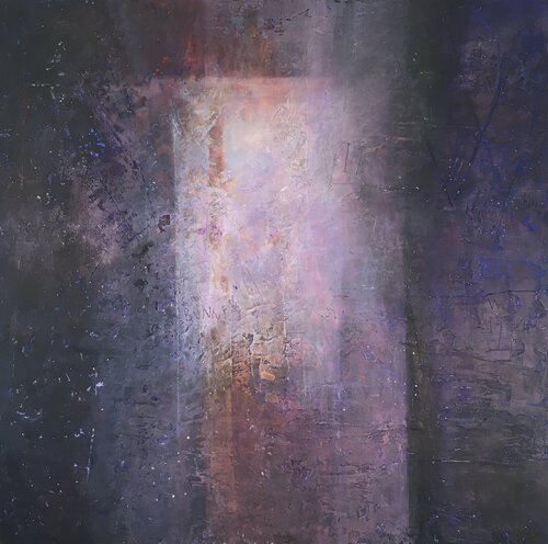 Bonney with the Angels de Michèle Griffiths, Pintura a la venta en Singulart