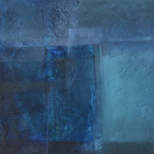 Deep Peace , Blue Painting 4 van Michèle Griffiths, Schilderij te koop op Singulart