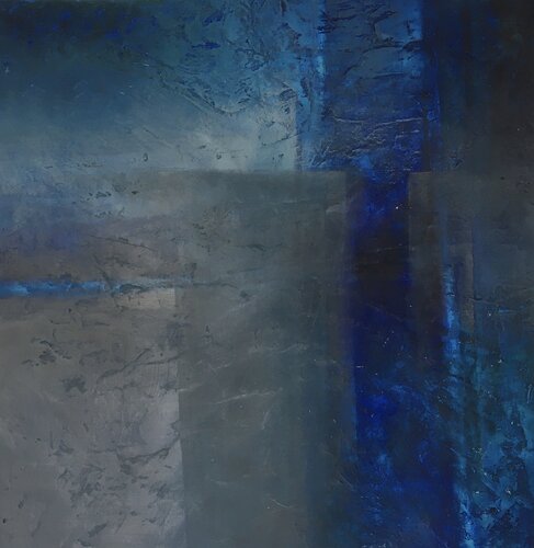 Into the Blue van Michèle Griffiths, Schilderij te koop op Singulart