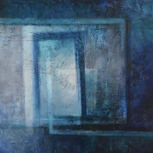 Round in Squares van Michèle Griffiths, Schilderij te koop op Singulart