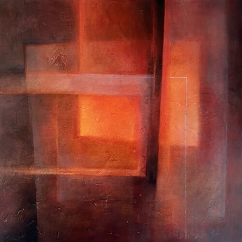 Playing with Fire di Michèle Griffiths, Pittura in vendita su Singulart