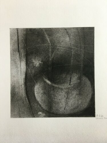 Chinese Flower Bowl von Michèle Griffiths, Werk auf Papier kaufen auf Singulart