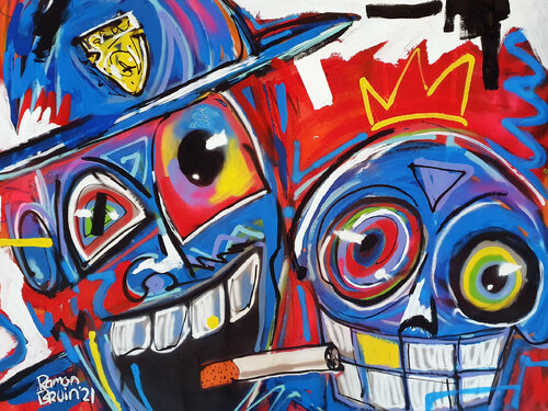 Cops & Robbers by Ramon Bruin, 회화 for Sale on Singulart
