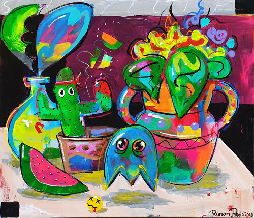 Game Over van Ramon Bruin, Schilderij te koop op Singulart