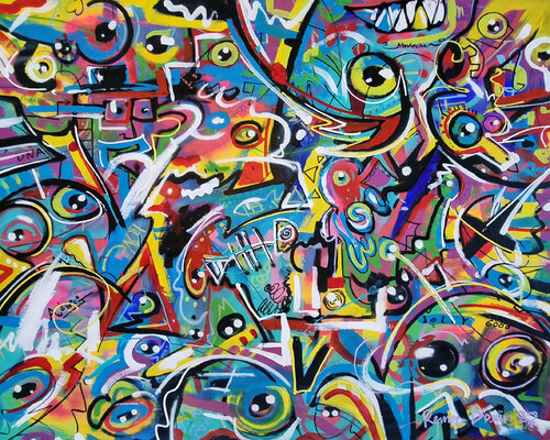 Disputed Nonsensical Abbreviation by Ramon Bruin, 회화 for Sale on Singulart
