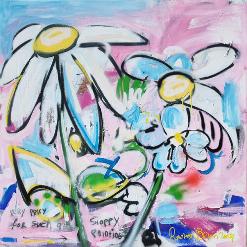 Daisy Me Rollin' van Ramon Bruin, Schilderij te koop op Singulart