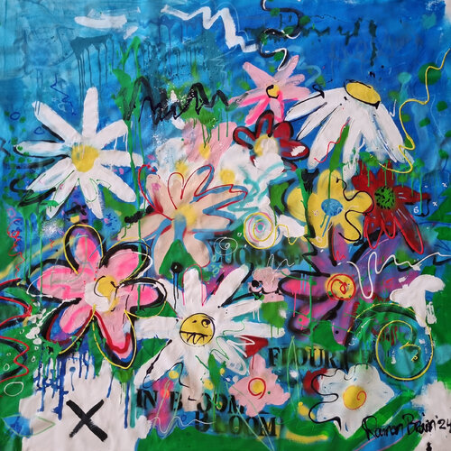Wild Flowers by Ramon Bruin, 회화 for Sale on Singulart